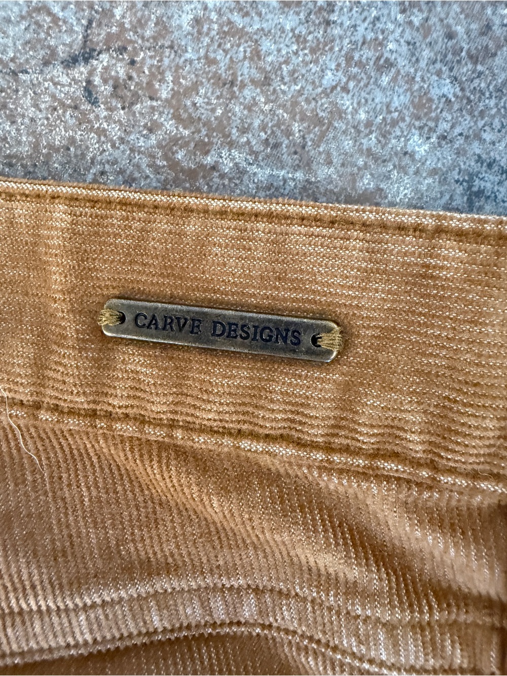 Carve Designs Rust-Toned Corduroy Shorts - Picture 4 of 6